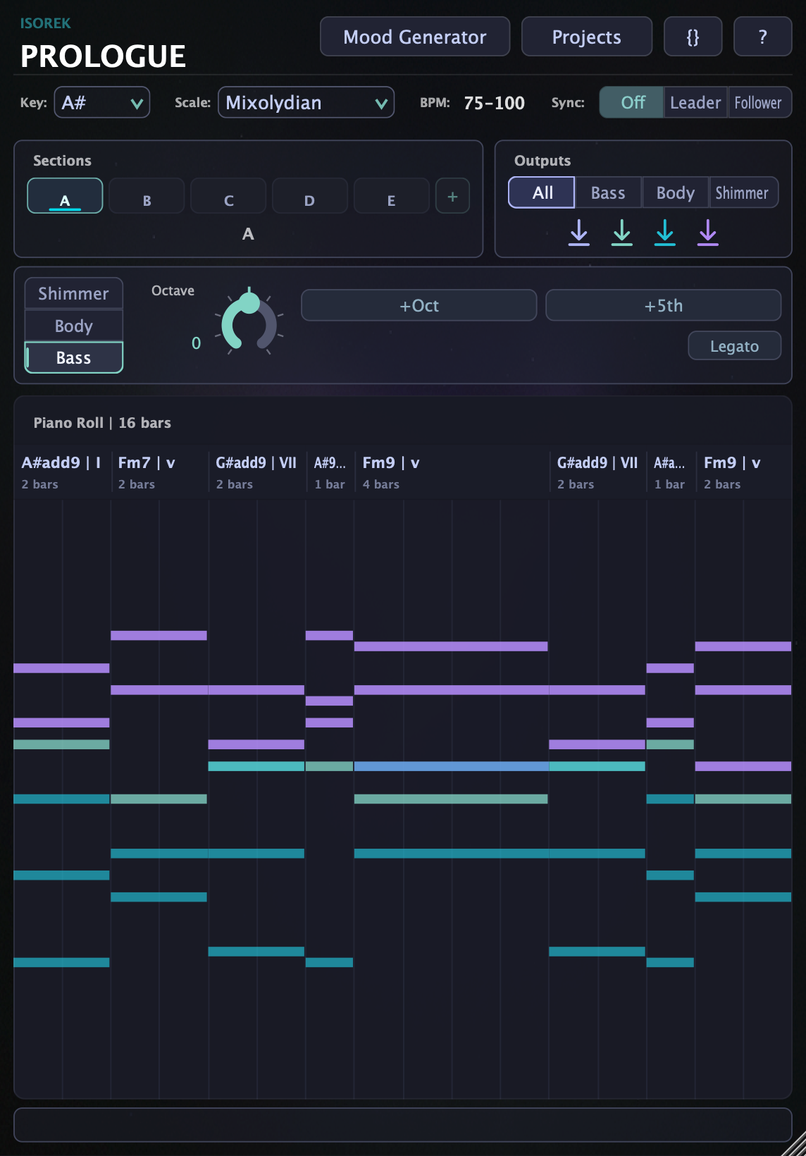 Prologue - Chord Progression MIDI Effect