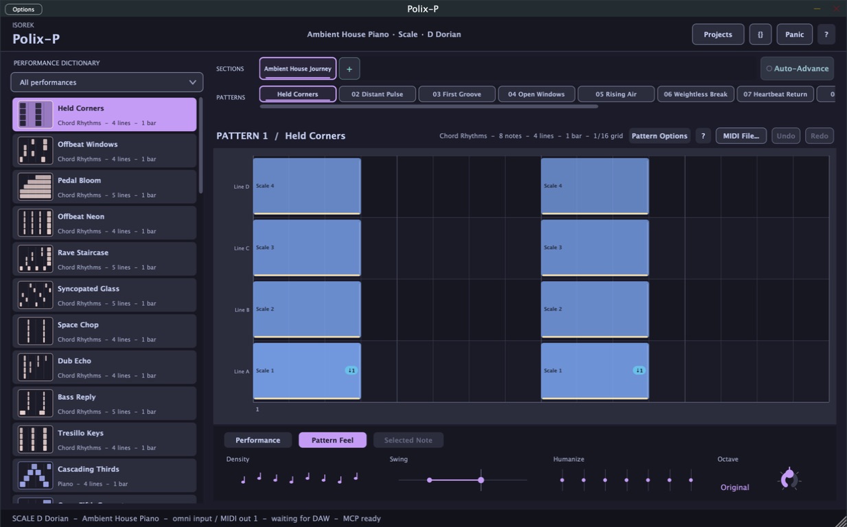 Polix-P - Live Polyphonic MIDI Performer