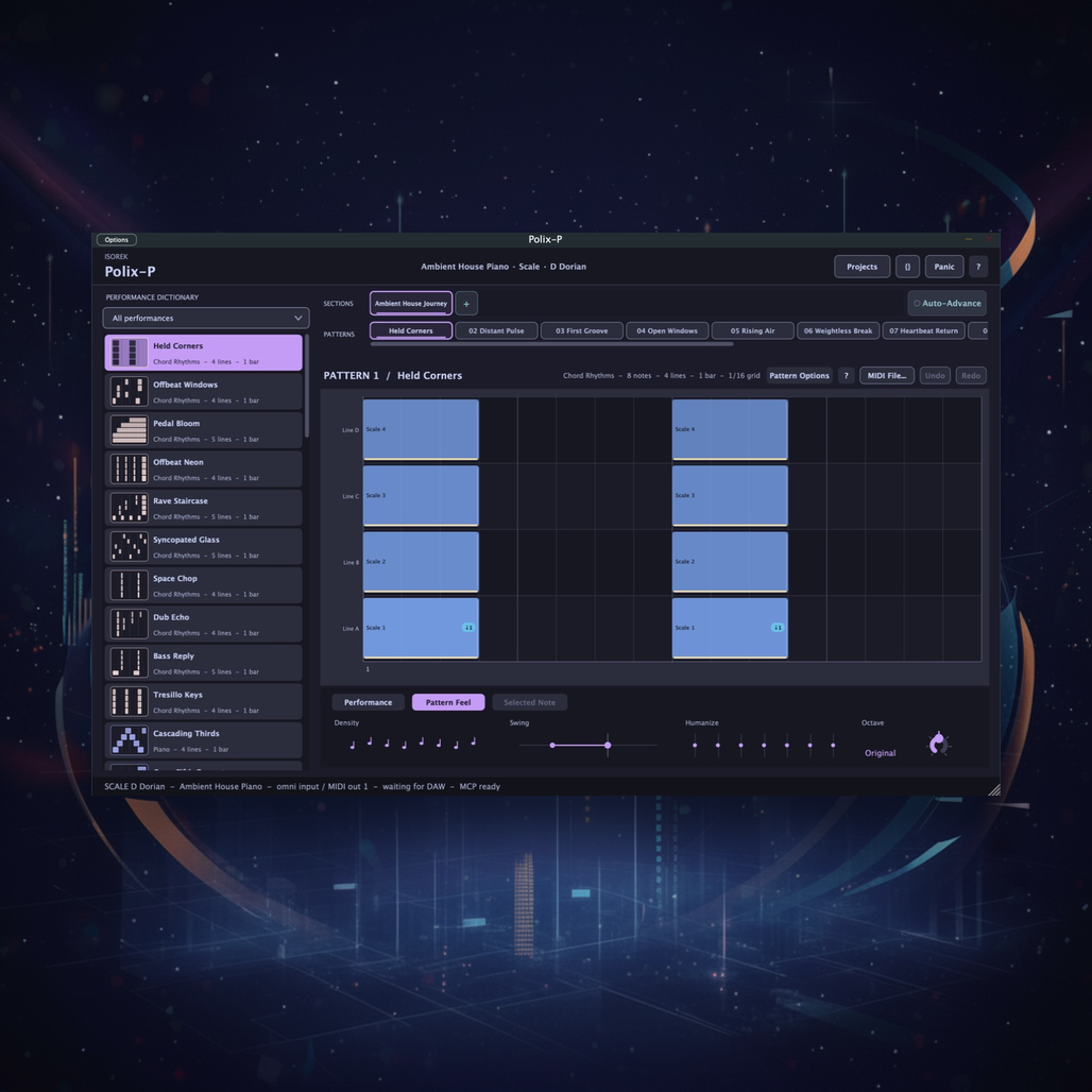 Polix-P - Live Polyphonic MIDI Performer