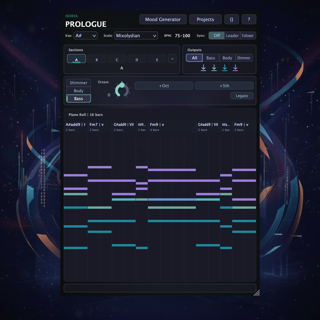 Prologue - Chord Progression MIDI Effect